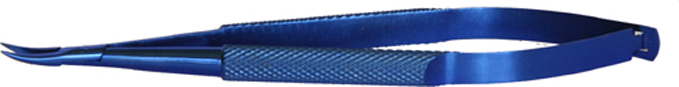Fine Curved Needle Holder With Lock